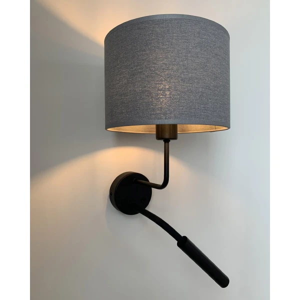 Настінний світильник (бра) Nowodvorski HOTEL PLUS E27;G9 сірий 9071 - Фото 4