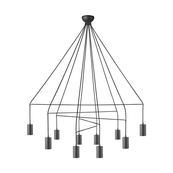 Сучасна люстра Nowodvorski IMBRIA GU10 чорний 9680 - Фото 1