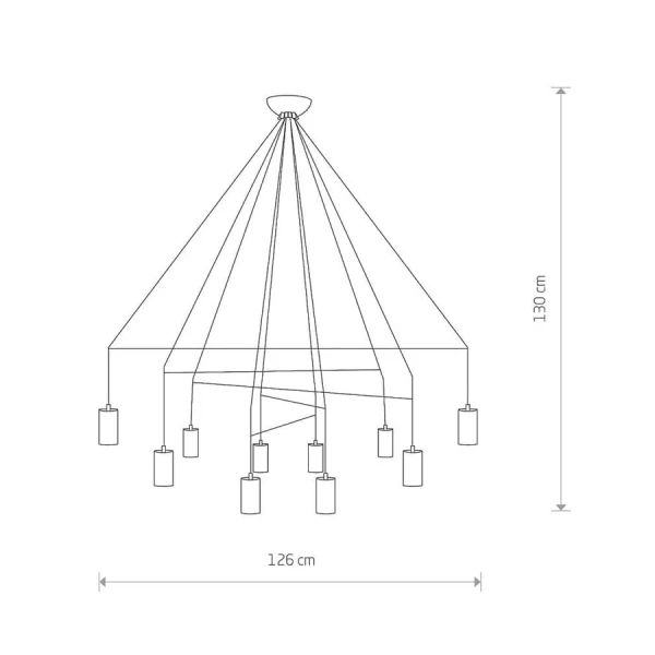 Сучасна люстра Nowodvorski IMBRIA GU10 чорний 9680 - Фото 2