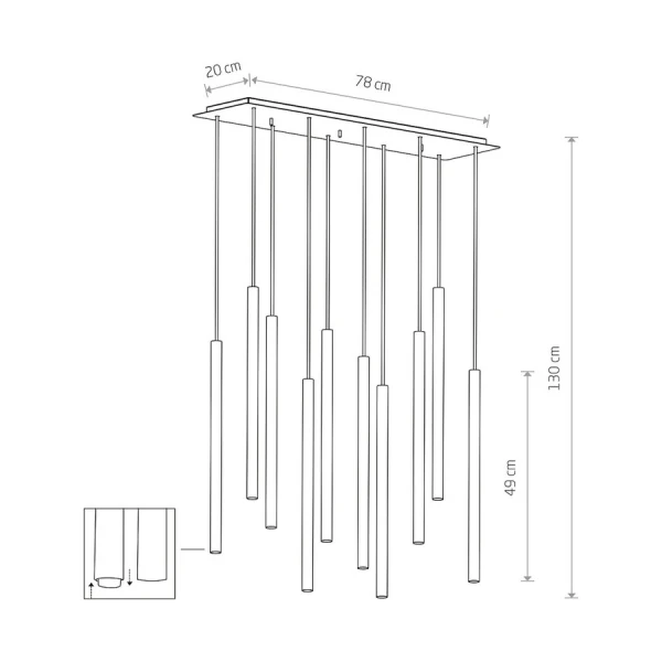 Підвісний світильник Nowodvorski LASER G9 різнокольоровий 10705 - Фото 7