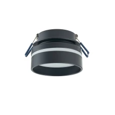 Nowodvorski MLJET GU10 чорний 10493. Точковий світильник врізний