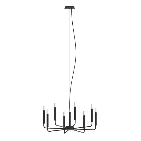 Люстра свічка Nowodvorski ORTO E14 чорний 11460 - Фото 1
