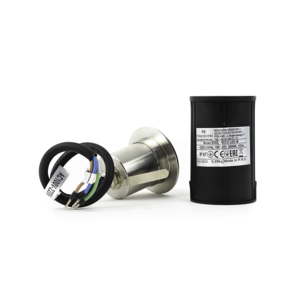 Вуличний світильник Nowodvorski PICCO 2Вт 3000К нікелевий 9105 - Фото 3