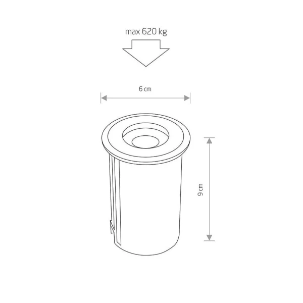 Вуличний світильник Nowodvorski PICCO 2Вт 3000К нікелевий 9105 - Фото 6