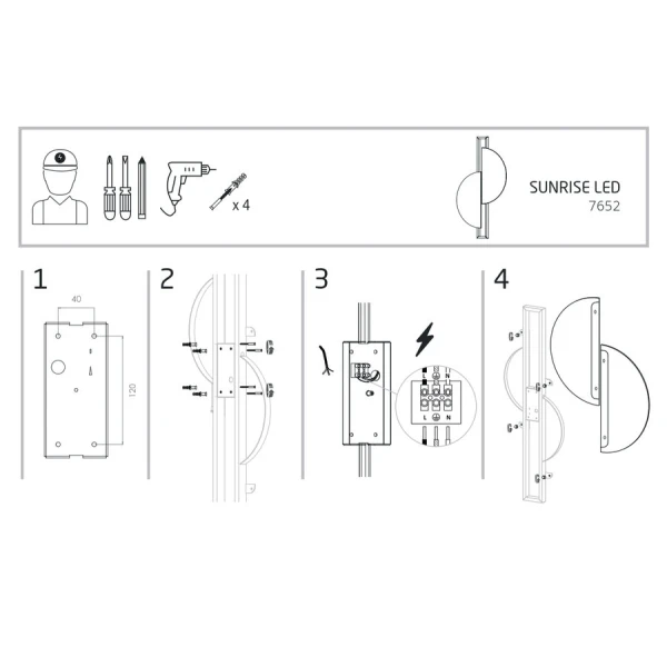 Підсвітка стіни Nowodvorski SUNSET 12Вт 3000К коричневий 7652 - Фото 3