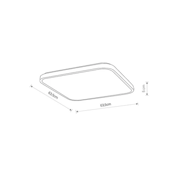 Світильник стельовий Nowodvorski AGNES SQUARE 64Вт 3000К білий 8114 - Фото 6