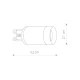 Led лампа Nowodvorski Bulb g9 led G9 3000К 9173