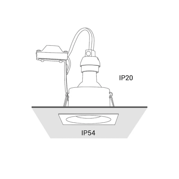 Світильник точковий врізний Nowodvorski DELTA GU10 білий 8368 - Фото 4