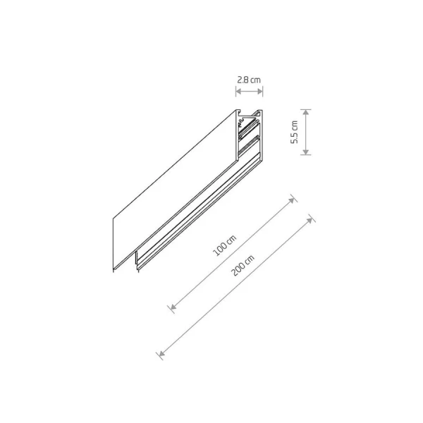Магнітний шинопровід Nowodvorski LVM чорний 10163 - Фото 2
