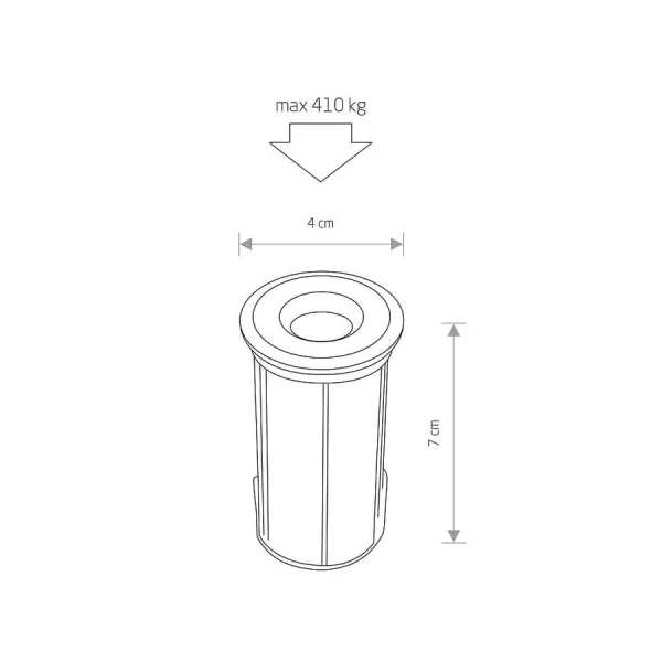 Вуличний світильник Nowodvorski PICCO 2Вт 3000К нікелевий 9106 - Фото 5