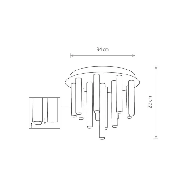Світильник стельовий Nowodvorski STALACTITE G9 чорний 8355 - Фото 2