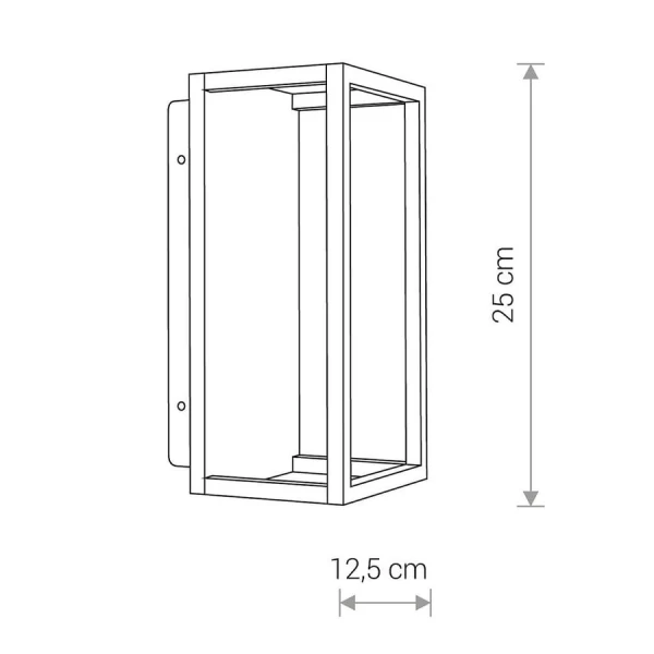 Фасадний світильник Nowodvorski SYMMETRY 7Вт 3000К чорний 8176 - Фото 2