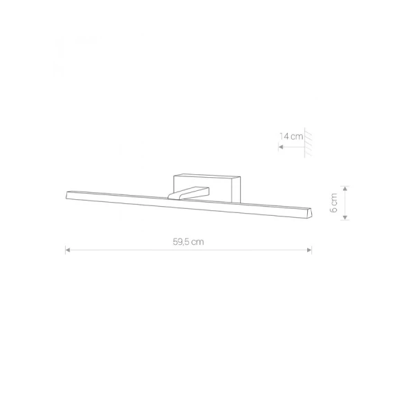 Світильник у ванну Nowodvorski VAN GOGH 13Вт 3000К чорний 10285 - Фото 2