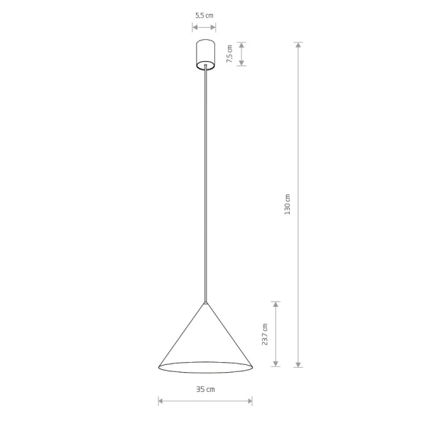 Підвісний світильник Nowodvorski ZENITH GU10 сірий 10878 - Фото 2