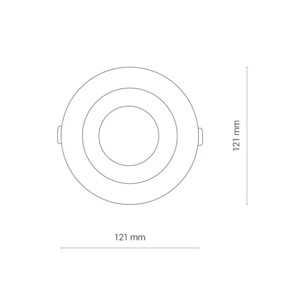 Світильник точковий врізний Nowodvorski CL KEA 20Вт 3000К білий 8773 - Фото 9