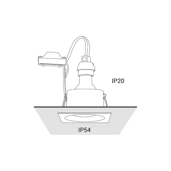 Світильник точковий врізний Nowodvorski DELTA GU10 чорний 8370 - Фото 4