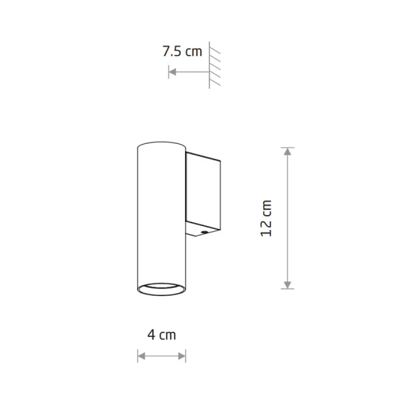 Підсвітка стіни Nowodvorski FOURTY GU10 чорний 10747 - Фото 2