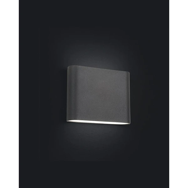 Фасадний світильник Nowodvorski SEMI 7Вт 3000К графітовий 6775 - Фото 6