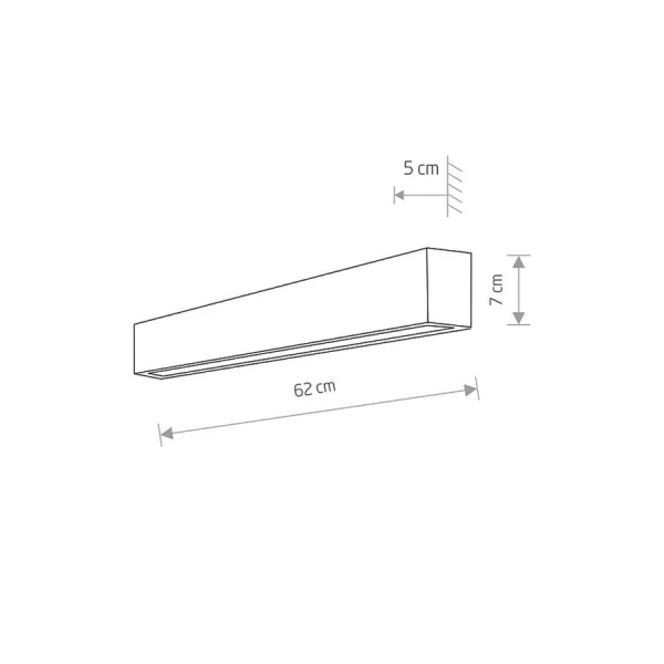 Лінійний світильник Nowodvorski STRAIGHT WALL G13 3000К білий 7568 - Фото 2
