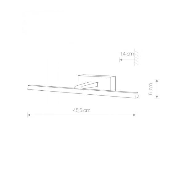 Світильник у ванну Nowodvorski VAN GOGH 9Вт 3000К чорний 10286 - Фото 2