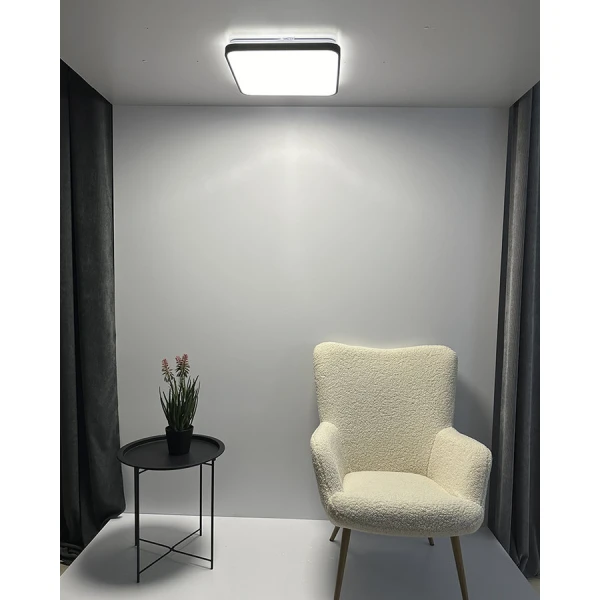 Світильник стельовий Nowodvorski AGNES SQUARE 32Вт 4000К чорний 10986 - Фото 2