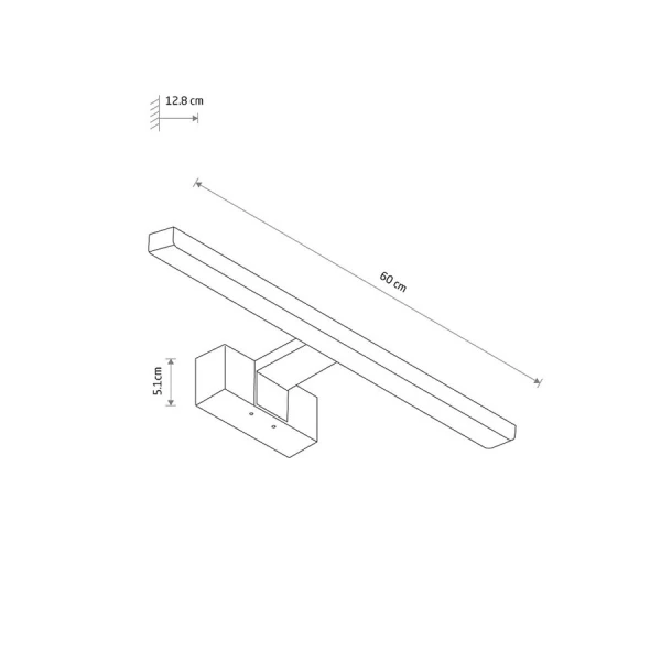 Світильник у ванну Nowodvorski CEZANNE LED 12Вт 3000К білий 10673 - Фото 9