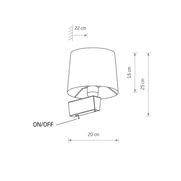 Настінний світильник (бра) Nowodvorski CHILLIN E27 чорний 8197 - Фото 5