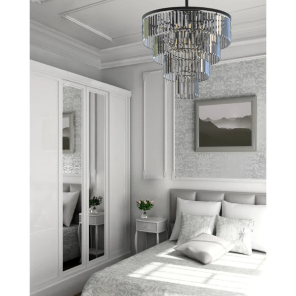 Кришталева люстра Nowodvorski CRISTAL E14 чорний 7614 - Фото 2