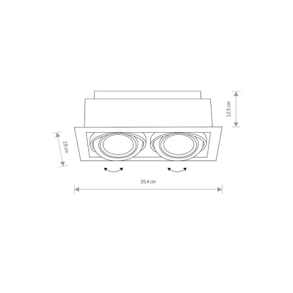 Світильник точковий врізний Nowodvorski DOWNLIGHT GU10 чорний 9570 - Фото 2