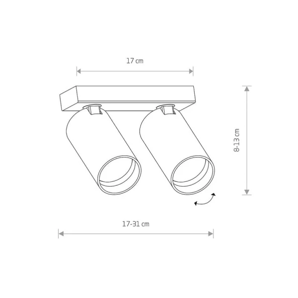 Світильник спот Nowodvorski MONO GU10 чорний 7841 - Фото 8