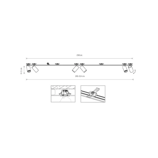 Світильник спот Nowodvorski MONO SURFACE GU10 чорний 7837 - Фото 2