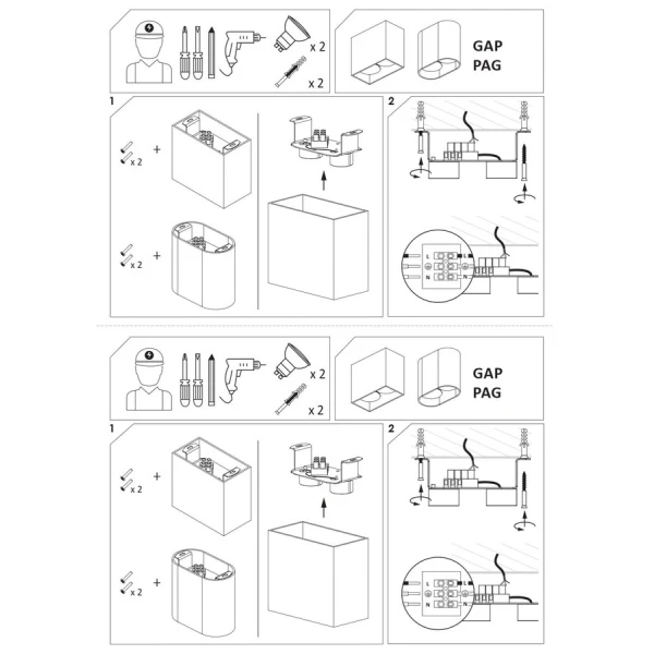 Точковий світильник Nowodvorski PAG GU10 білий 9387 - Фото 3