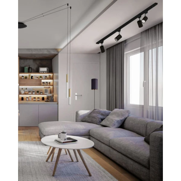 Рейка до трекового світильника Nowodvorski PROFILE track чорний 9452 - Фото 2