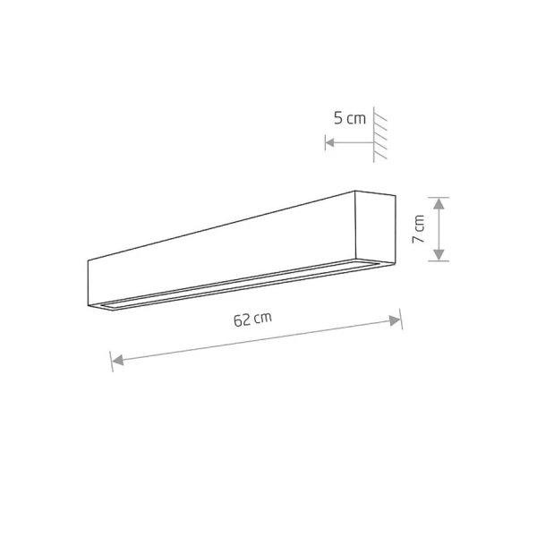 Лінійний світильник Nowodvorski STRAIGHT WALL G13 3000К чорний 7596 - Фото 2
