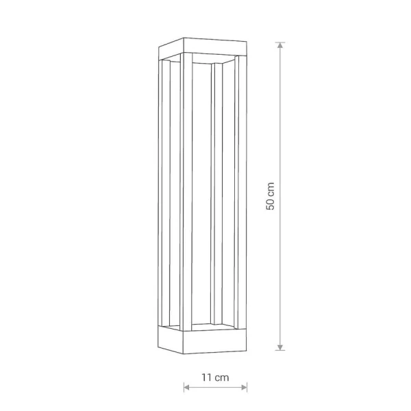 Світильник вуличний Nowodvorski STRUKTURE 13Вт 3000К чорний 8145 - Фото 3