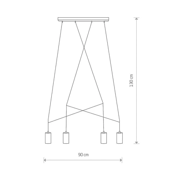Сучасна люстра Nowodvorski IMBRIA GU10 чорний 9192 - Фото 2