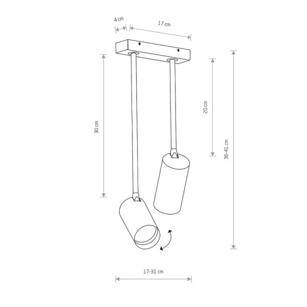 Світильник спот Nowodvorski MONO LONG GU10 чорний 7675 - Фото 2