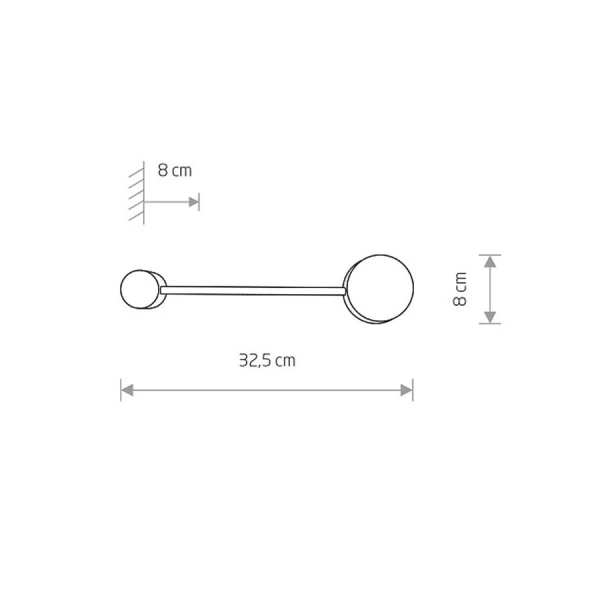 Підсвітка стіни Nowodvorski ORBIT GX53 чорний 7806 - Фото 2