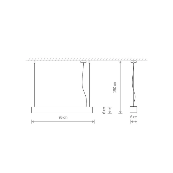 Лінійний світильник Nowodvorski SOFT LED G13 графітовий 7535 - Фото 8