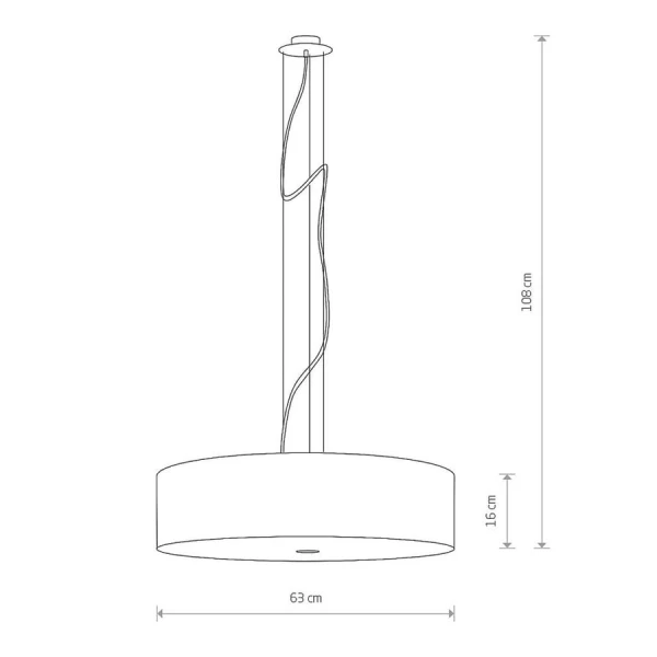 Підвісна люстра Nowodvorski VIVIANE E27 сірий 6773 - Фото 3