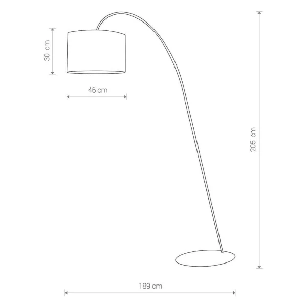 Торшер Nowodvorski ALICE E27 чорний 4963 - Фото 2