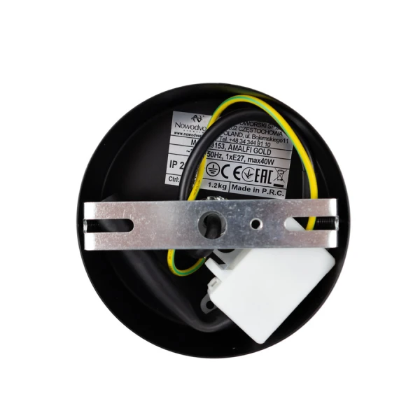 Настінний світильник (бра) Nowodvorski AMALFI E27 золотий 9155 - Фото 3