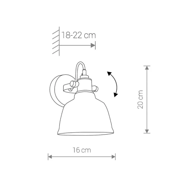 Настінний світильник (бра) Nowodvorski AMALFI E27 золотий 9155 - Фото 6