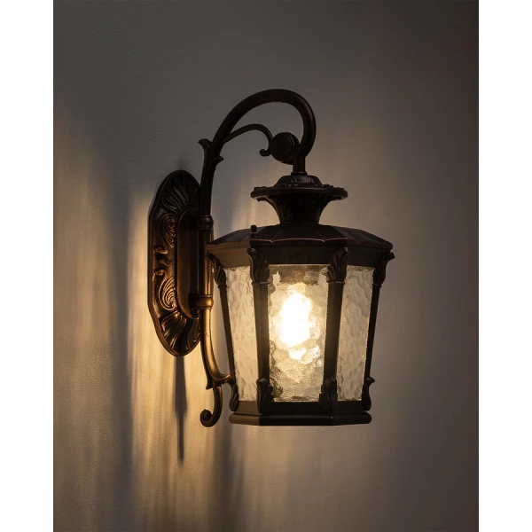 Світильник вуличний настінний Nowodvorski AMUR E27 чорний 4692 - Фото 2