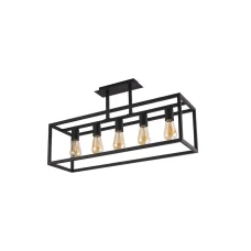 Nowodvorski CRATE E27 чорний 9047. Люстра пристельова