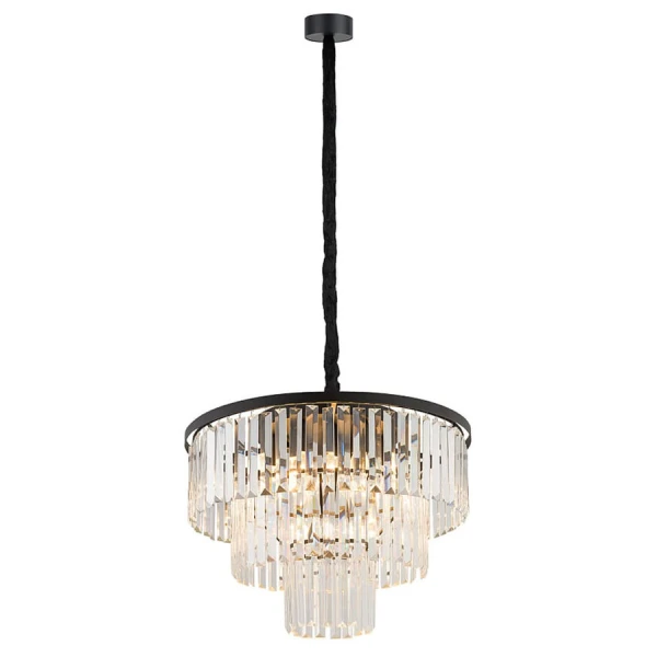 Кришталева люстра Nowodvorski CRISTAL E14 чорний 7616 - Фото 5