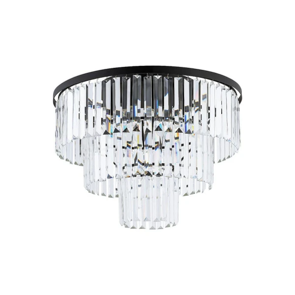 Кришталева люстра Nowodvorski CRISTAL E14 чорний 7627 - Фото 1