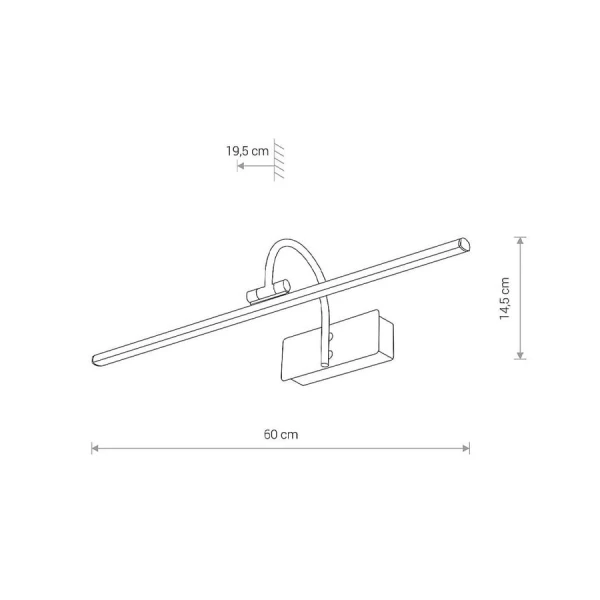 Підсвітка для картин Nowodvorski GIOTTO 12Вт 3000К латунний 8170 - Фото 5