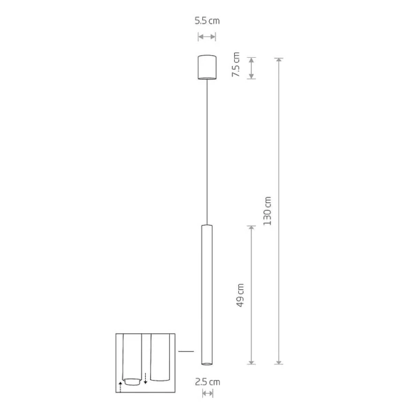 Підвісний світильник Nowodvorski LASER G9 білий 8796 - Фото 2