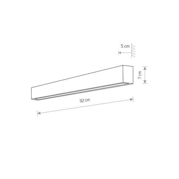 Лінійний світильник Nowodvorski STRAIGHT WALL G13 3000К графітовий 7561 - Фото 2